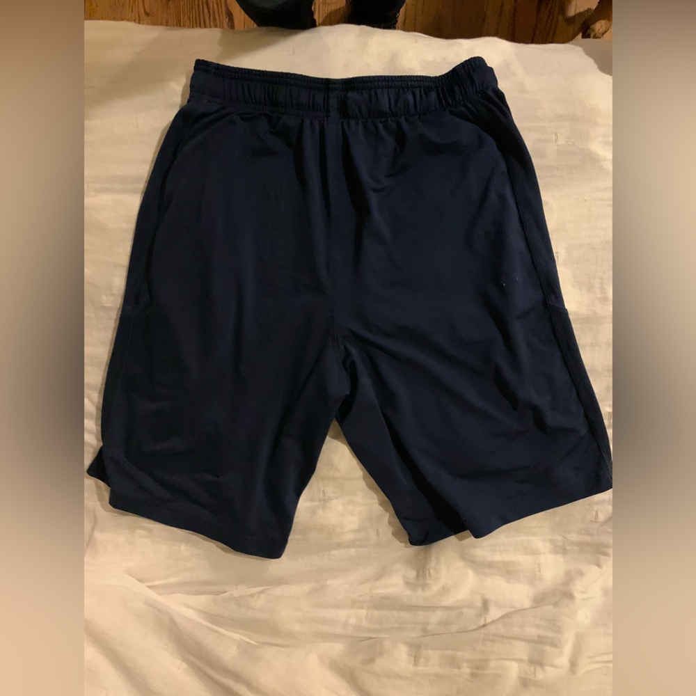 Navy blue under armor shorts